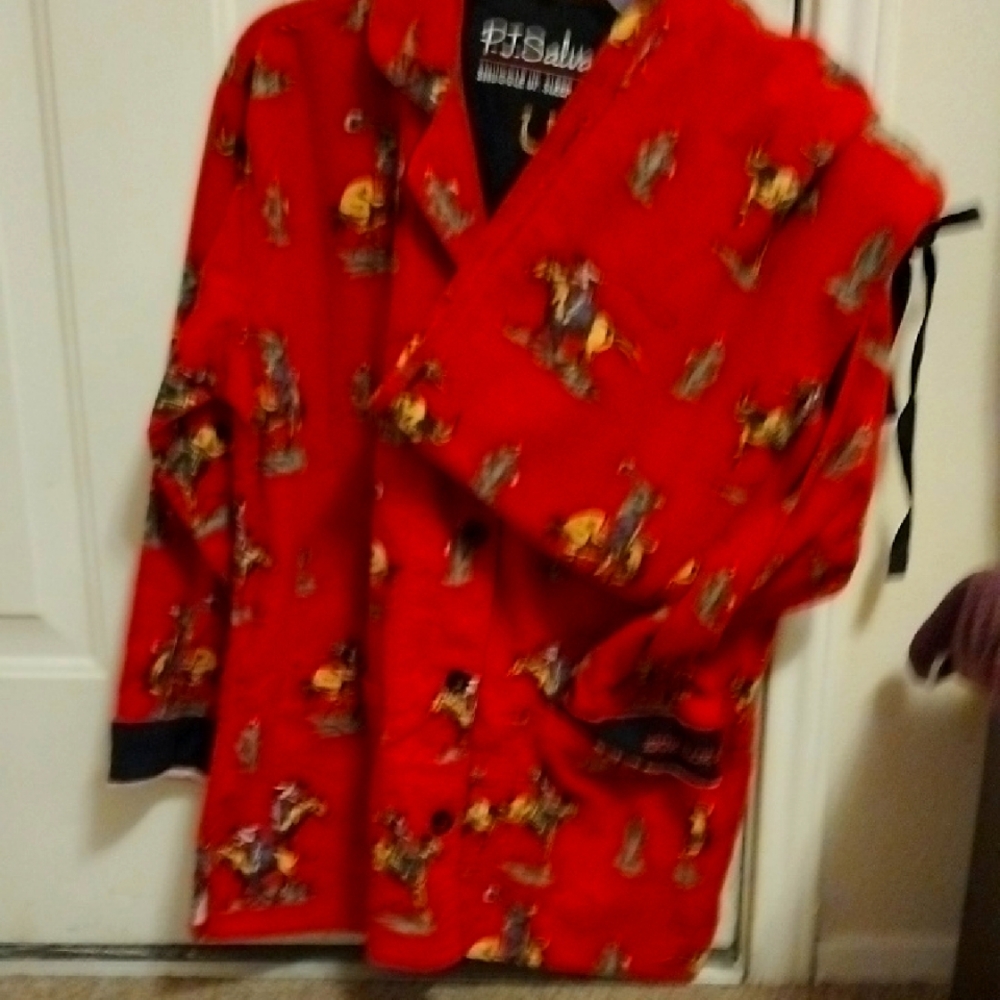 PJ Salvage Red Printed Pajama Set